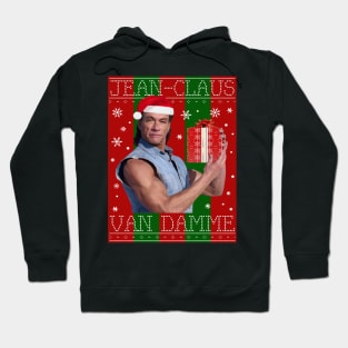 Jean Claus Van Damme Christmas Knit Hoodie